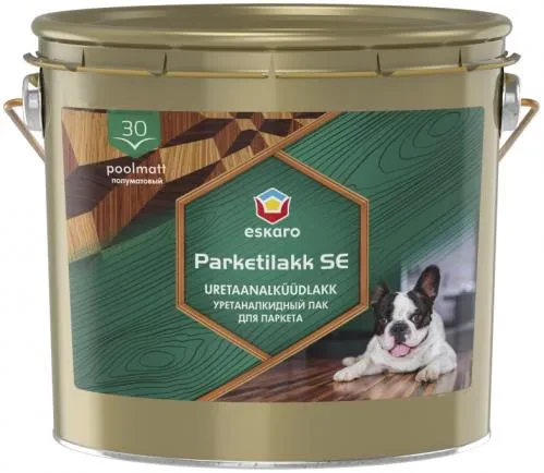 Лак ESKARO паркетный 2,5 кг полуматовый. Лак ESKARO паркетный 2,5 кг полуматовый.