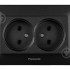 Розетка PANASONIC Arkedia Slim чорна комп'ютерна WNTC0404-2BL