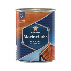 Лак ESKARO Marine lakk 40 яхтенный алкидно-уретановый 0,95л бесцветный