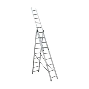 Лестница алюминиевая FORTE 3*9 ступеней