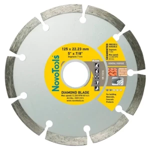 Диск алмазный NovoTools TURBO по бетону 125х7х22.23