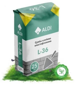 Клей для широкоформатной плитки ALDI L-36 25 кг