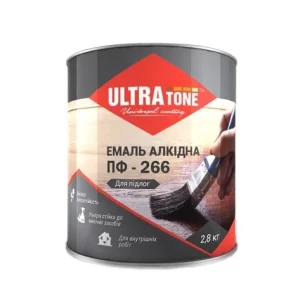 Эмаль алкидная для пола ДНЕПР-КОНТАКТ ULTRAtone ПФ-266 желто-коричневый 2,8 кг