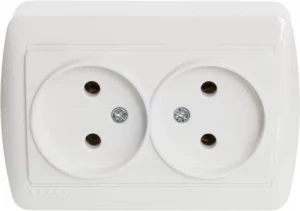 Розетка LEZARD Demet 2-я белая 711-0200-128