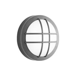 Светильник LED VIOLUX MOON 12W 5000K IP65 900lm круг с решеткой пластик черный