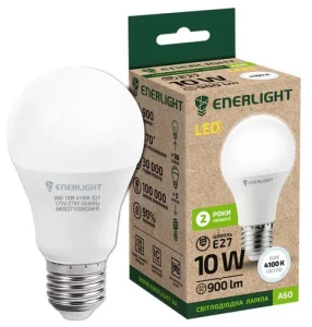 Лампа LED ENERLIGHT Е27 10Вт A60 4100К