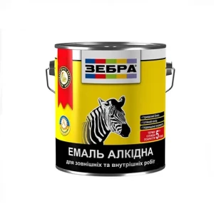 Эмаль алкидная ZEBRA ПФ-116 0,9 кг 75 красная