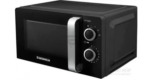 Микроволновая печь GRUNHELM 20MX 702-B (черная) 20л. 700Вт (6уров. мощ.) механическая Микроволновая печь GRUNHELM 20MX 702-B (черная) 20л. 700Вт (6уров. мощ.) механическая