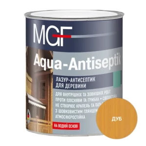 Лазурь MGF Aqua-Antiseptik дуб 0.75л