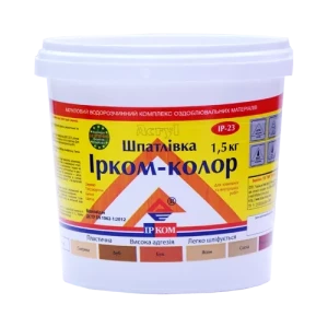 Шпаклевка "Ирком-Колор" для дерева 1,5кг дуб