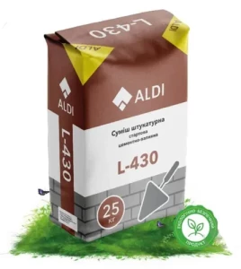 Штукатурка цементно-известковая ALDI L-430 25кга