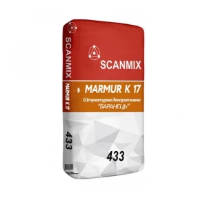 Штукатурка минеральная SCANMIX MARMUR K17 25кг
