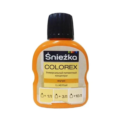 Краситель SNIEZKA Colorex 100мл 13 желтый Краситель SNIEZKA Colorex 100мл 13 желтый