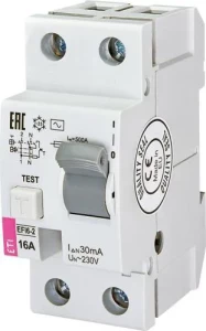 Дифференциальное реле ETI EFI6-P2 AC 16/0.03 6kA