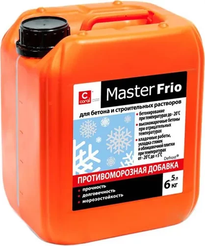 Противоморозная добавка Coral Master-Frio 5 л