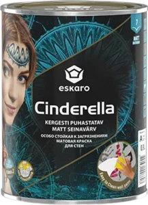 Краска ESKARO Cinderella 0,9л матовая для стен и потолков.