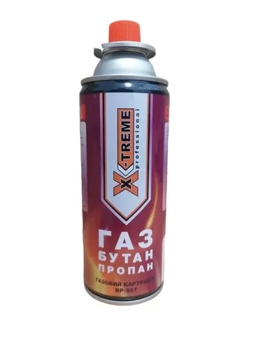 Газ в баллоне X-TREME бутан 220гр 47007 Газ в баллоне X-TREME бутан 220гр 47007