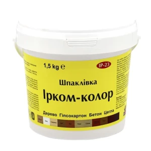Шпаклевка "Ирком-Колор" для дерева 1.5кг белая