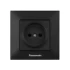 Розетка PANASONIC Arkedia Slim черная 1-я б/3 WNTC0201-2BL