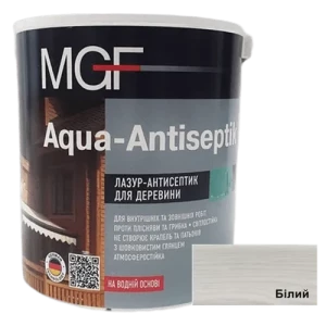 Лазурь MGF Aqua-Antiseptik белый 0.75л
