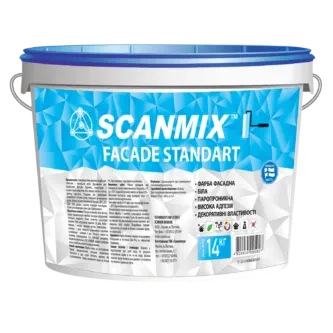Краска фасадная SCANMIX Facade Standart 5л (7кг) Краска фасадная SCANMIX Facade Standart 5л (7кг)