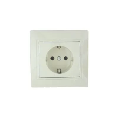 Розетка LEZARD Mira 1-я крем с заземлением 701-0303-122B Розетка LEZARD Mira 1-я крем с заземлением 701-0303-122B