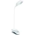 Лампа настольная LED Luxel 6W 200Lm 4000K D белый+ ночн.+USB каб.+крепление клипса TLC-04W