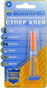 Клей супер АСКО 3г