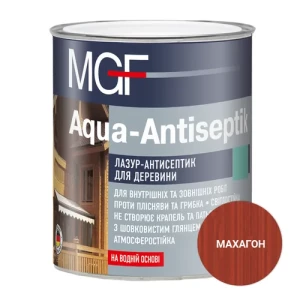 Лазурь MGF Aqua-Antiseptik махагон 0.75л