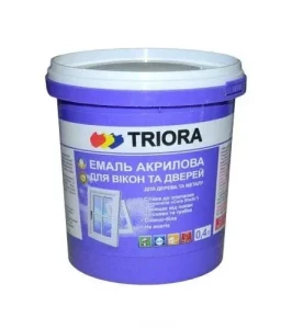 Эмаль акриловая TRIORA для окон и дверей 0,4л.