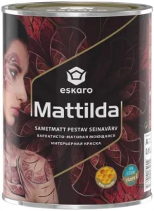 Краска ESKARO Mattilda 0,95л глубокоматовая для стен и потолков.