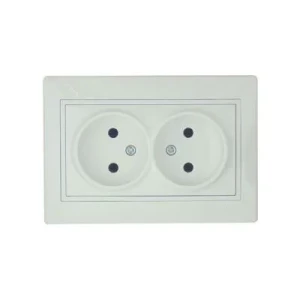 Розетка LEZARD Mira 2-я белая 701-0202-128B