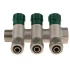 Коллектор KARRO 3/4*16*4 с перекрывающим вентилем белый косой