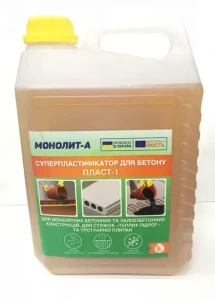 Суперпластификатор для бетонов МОНОЛИТ-А Пласт-1 10л.