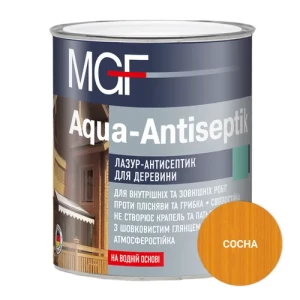 Лазурь MGF Aqua-Antiseptik сосна 0.75л