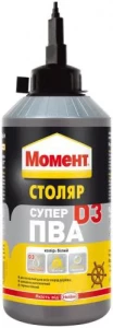 Клей для дерева МОМЕНТ Супер ПВА Д3 750г
