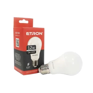 Лампа LED ETRON Light Power 1-ELP-006 А60 12W 4200К Е27