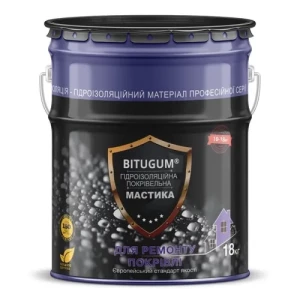 Мастика битумная Bitugum Гидроизоляция кровли 18кг