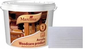 Деревозащитное средство MAXIMA Acrylic 2,5л белый.