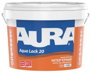 Лак AURA Aqua Lack 20 интерьерный 10л полуматовый