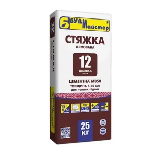 Стяжка напольная БУДМАЙСТЕР Доливка-12 25кг (усиленная)