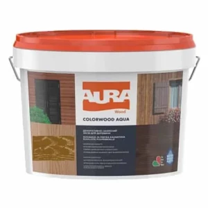 Лазурь декоративно-защитная AURA ColorWood Aqua орех 9л