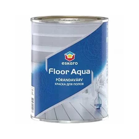 Краска напольная ESKARO Floor Aqua TR бесцветная 0,9л Краска напольная ESKARO Floor Aqua TR бесцветная 0,9л