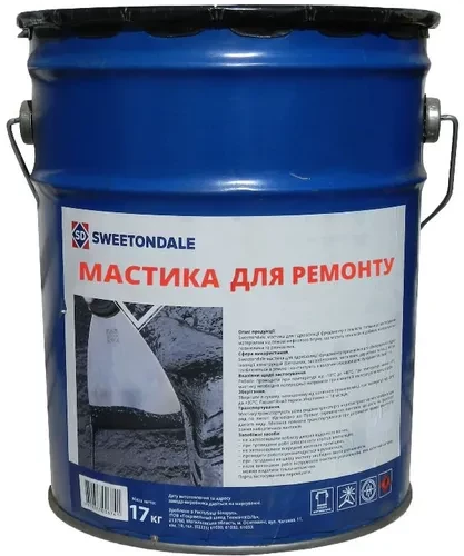 Мастика битумная SWEETONDALE Ремонт и приклеивание 17кг Мастика битумная SWEETONDALE Ремонт и приклеивание 17кг