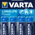 Баторейка VARTA Iong Life POWER AA BLI 4