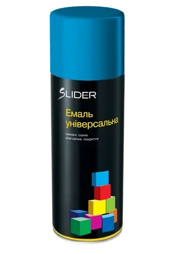 Эмаль SLIDER 400 мл. голубая 5015 Эмаль SLIDER 400 мл. голубая 5015