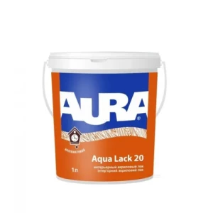 Лак AURA Aqua Lack 20 интерьерный 1л полуматовый