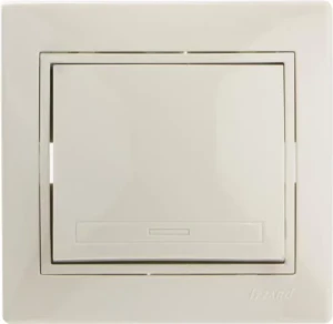 Выключатель LEZARD Mira 1-клавишный крем 701-0303-100