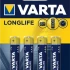 Баторейка VARTA LONGLIFE AAA BLI 4