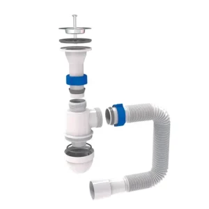 Siphon Tau Washbasin Высвобождение нержавеющей стали нержавеющей стали 1 1 \ 2 40 \ 50 мм 9841752